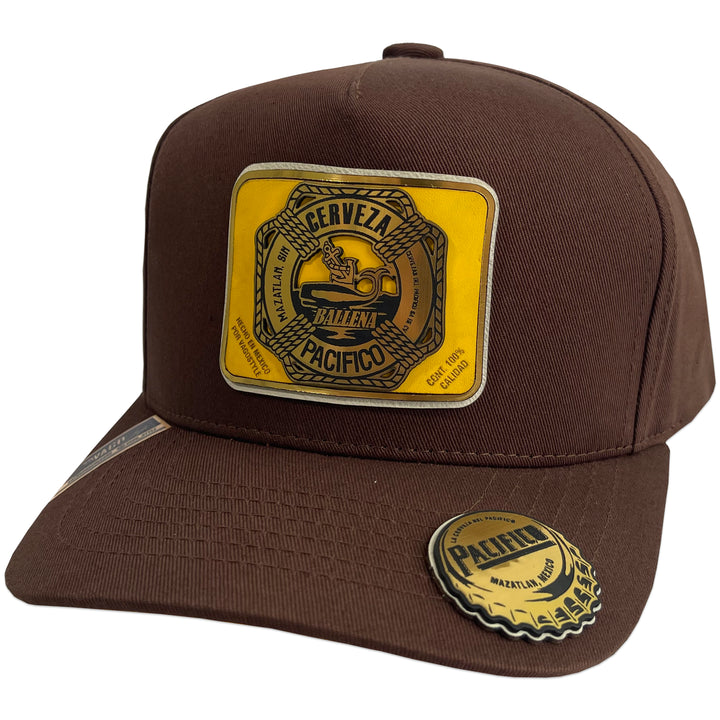 Gorra Vago Style Ballenita Brown Gabardina Visera Curva