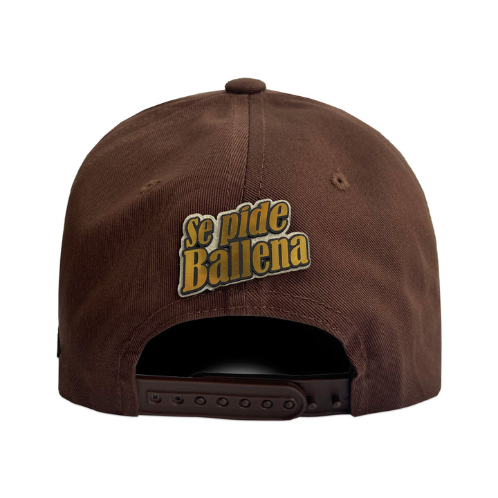 Gorra Vago Style Ballenita Brown Gabardina Visera Curva