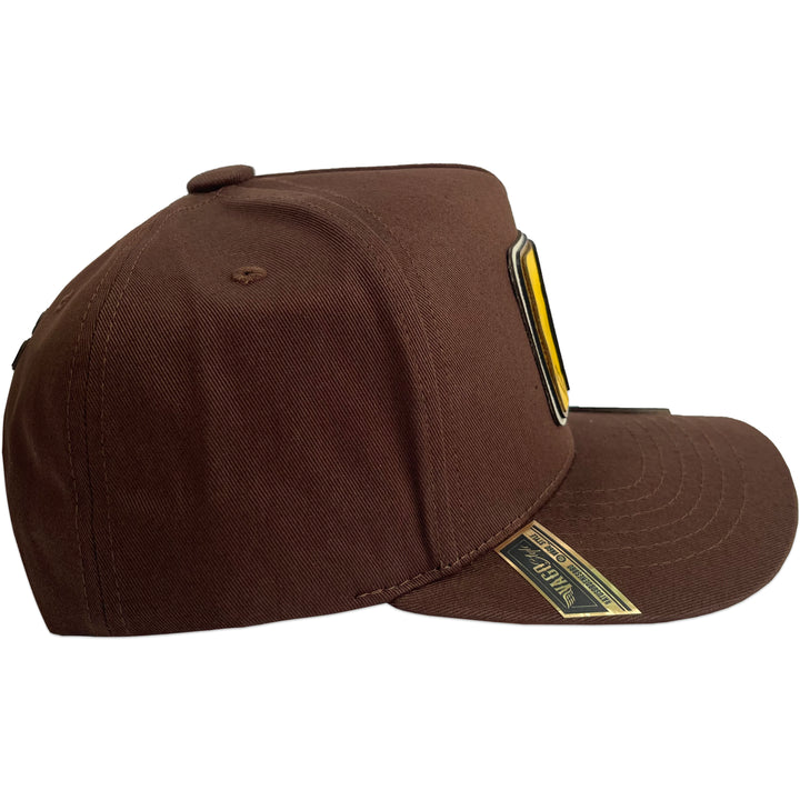 Gorra Vago Style Ballenita Brown Gabardina Visera Curva