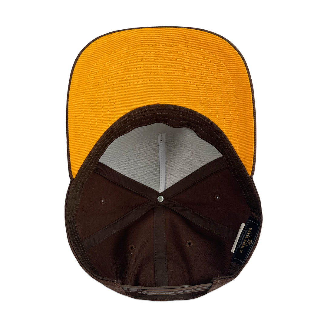 Gorra Vago Style Ballenita Brown Gabardina Visera Curva