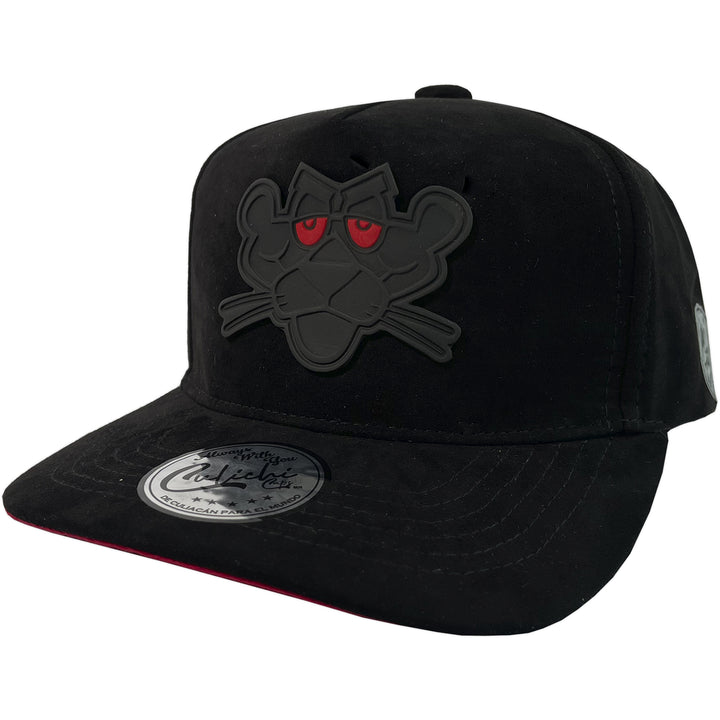 Gorra Culichi Caps Black Panther Gamuza Black Cerrada