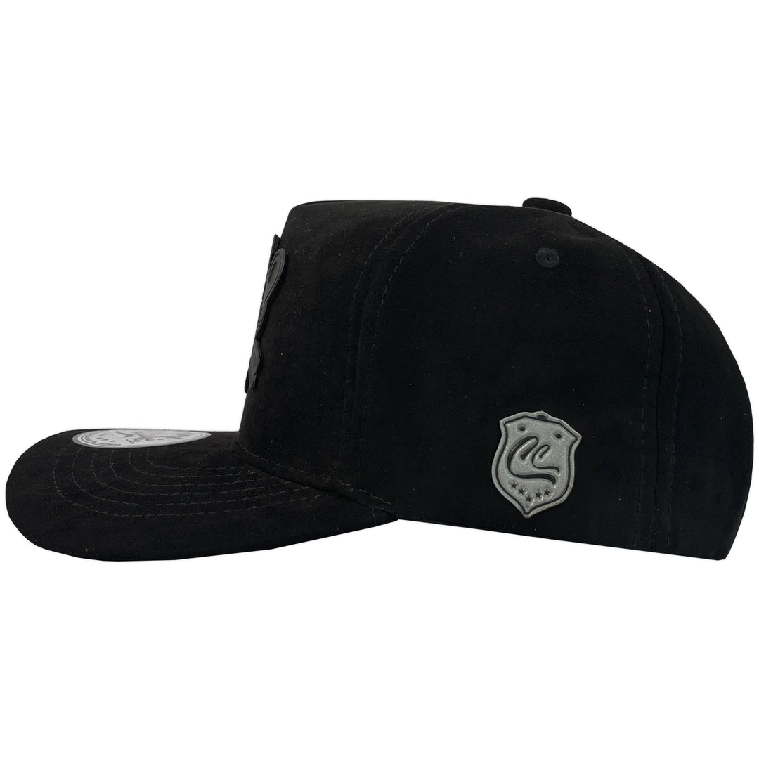 Gorra Culichi Caps Black Panther Gamuza Black Cerrada