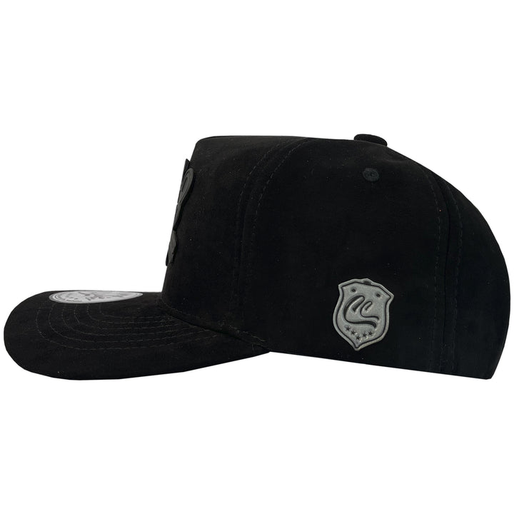 Gorra Culichi Caps Kids Black Panther Gamuza Black Cerrada