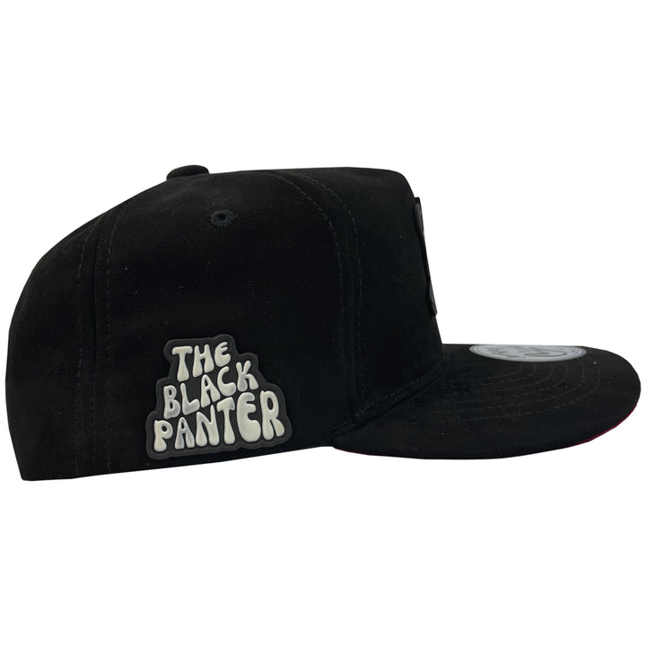 Gorra Culichi Caps Black Panther Gamuza Black Cerrada