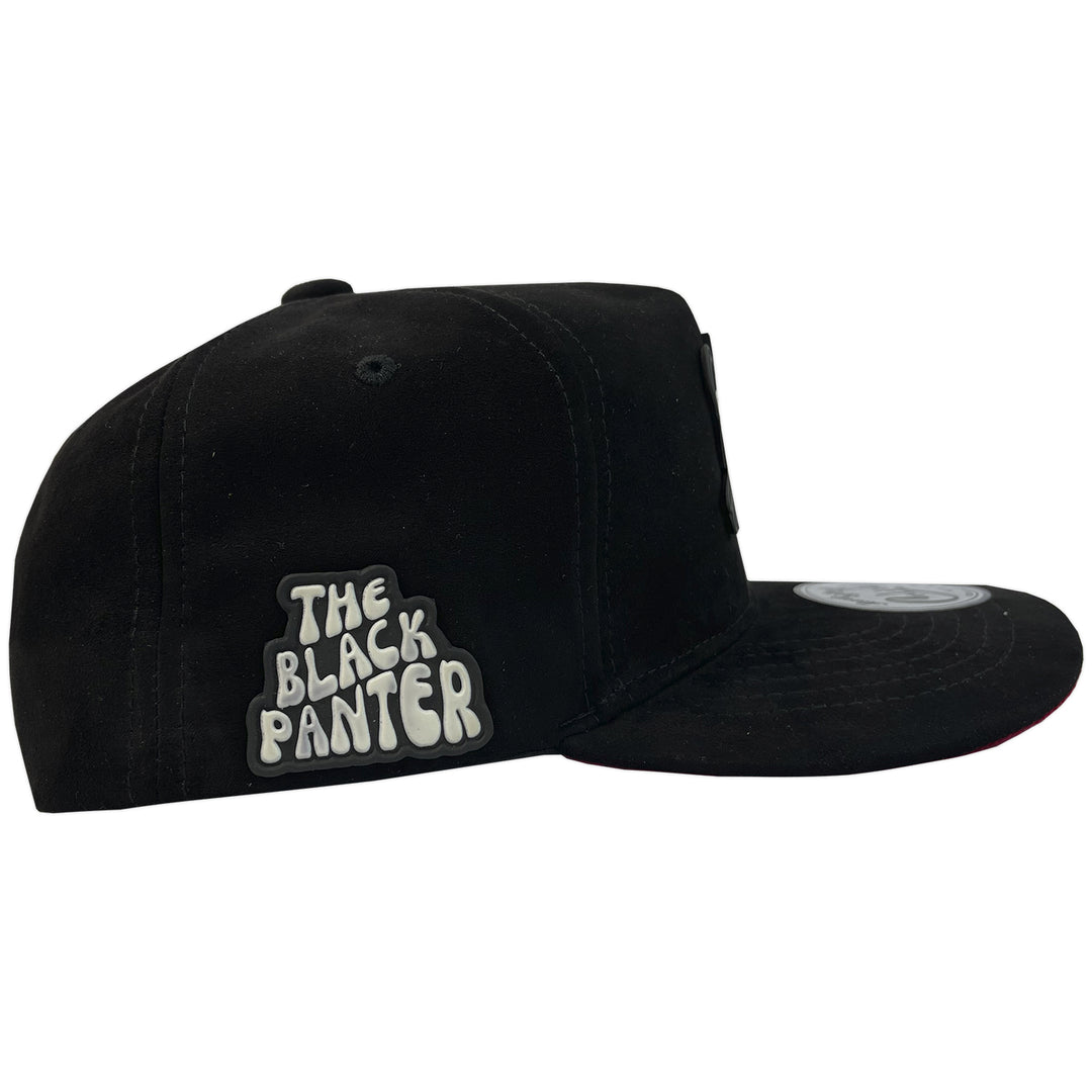 Gorra Culichi Caps Kids Black Panther Gamuza Black Cerrada