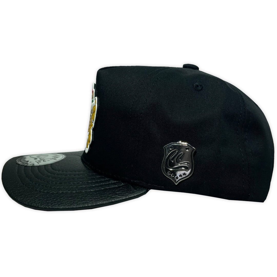 Gorra Culichi Caps Kids Bowser Goma Gabardina Negra