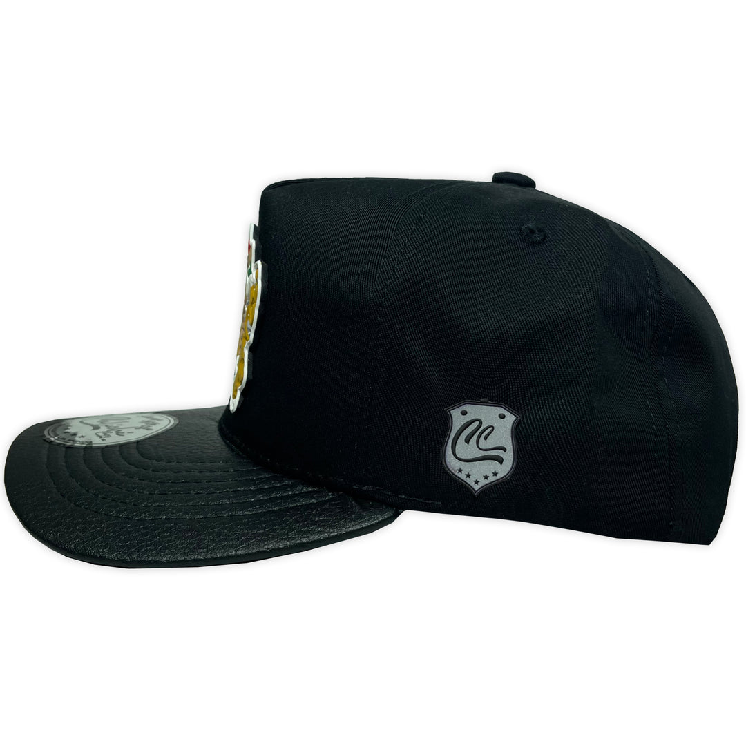 Gorra Culichi Caps Kids Bowser Goma Gabardina Negra