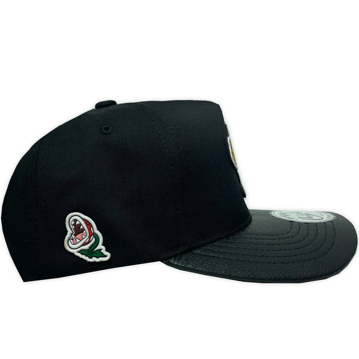 Gorra Culichi Caps Bowser Goma Gabardina Negra