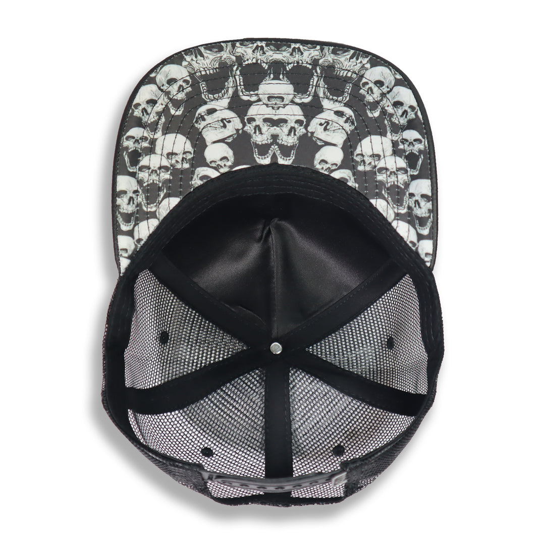 Gorra Culichi Caps Gray Skull Trucker