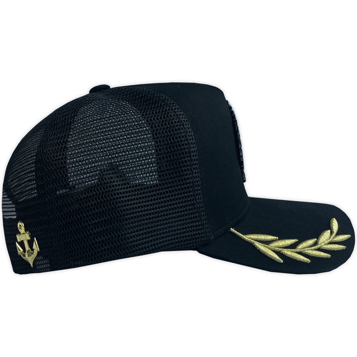 GORRA CAPITAN BLACK MALLA