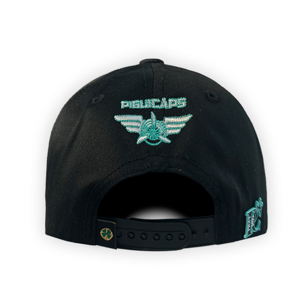 Gorra Pigui Cessna Black Semicurva