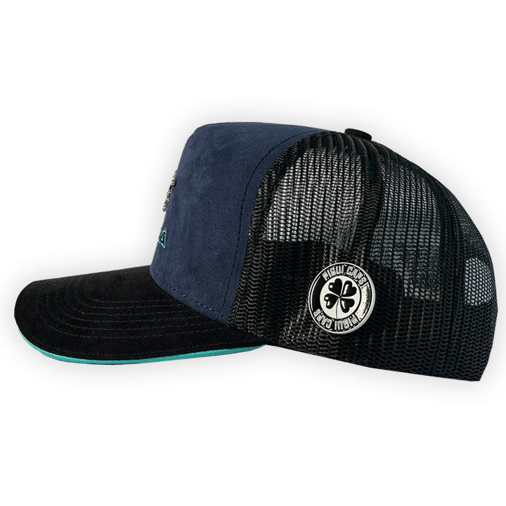 Gorra Pigui Cessna Black And Blue Curva Maya