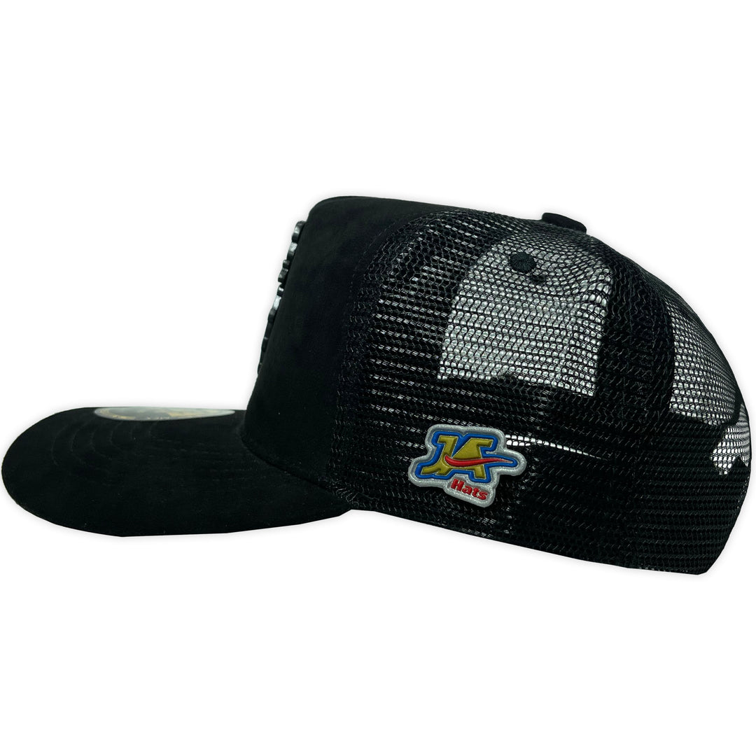 Gorra ja hats chavo placa negro trucker