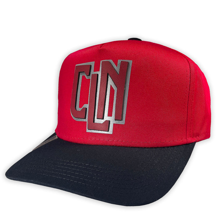 GORRA VAGO STYLE CULIACAN SERIES  GABARDINA ROJA CON NEGRO