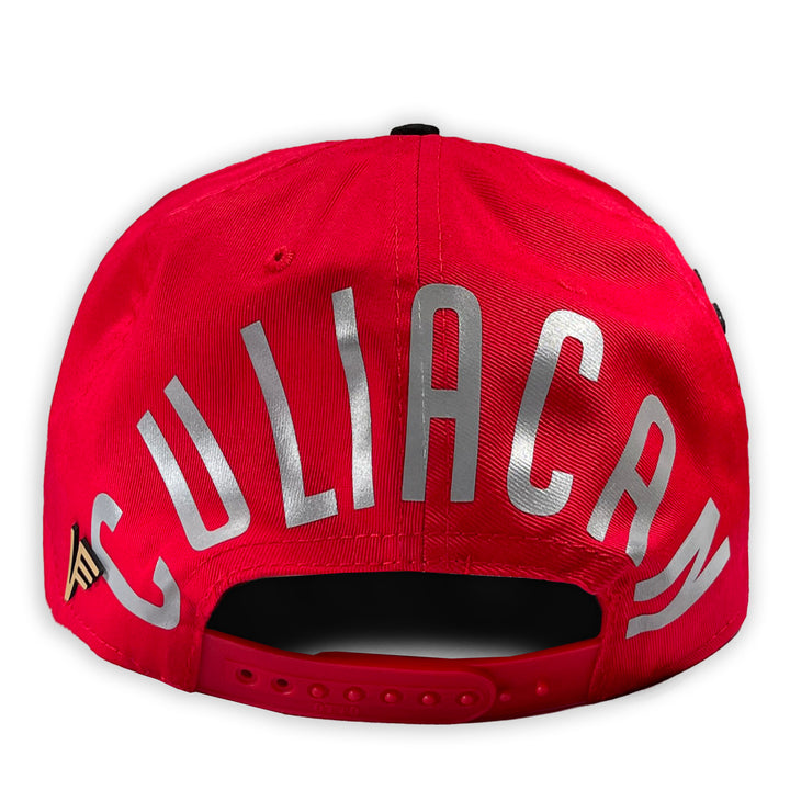 GORRA VAGO STYLE CULIACAN SERIES  GABARDINA ROJA CON NEGRO