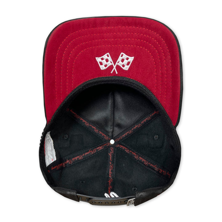 GORRA CULICHI CAPS EMFIRE RACING BLACK GAMUZA