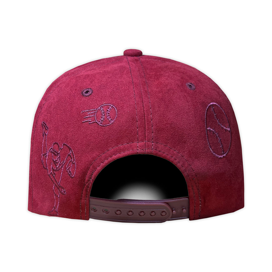 Gorra Culichi CULICHI GUINDA CURVA GAMUZA