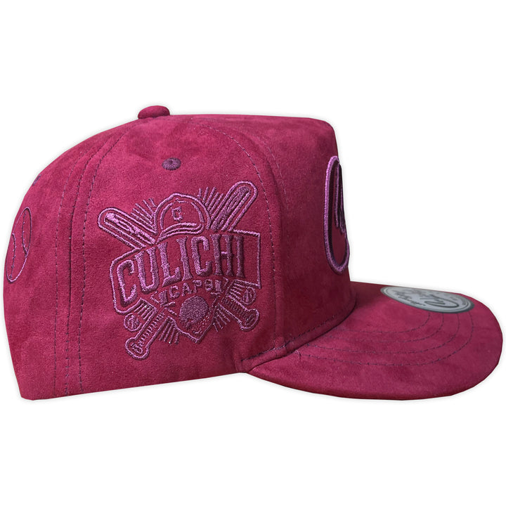 Gorra Culichi CULICHI GUINDA CURVA GAMUZA