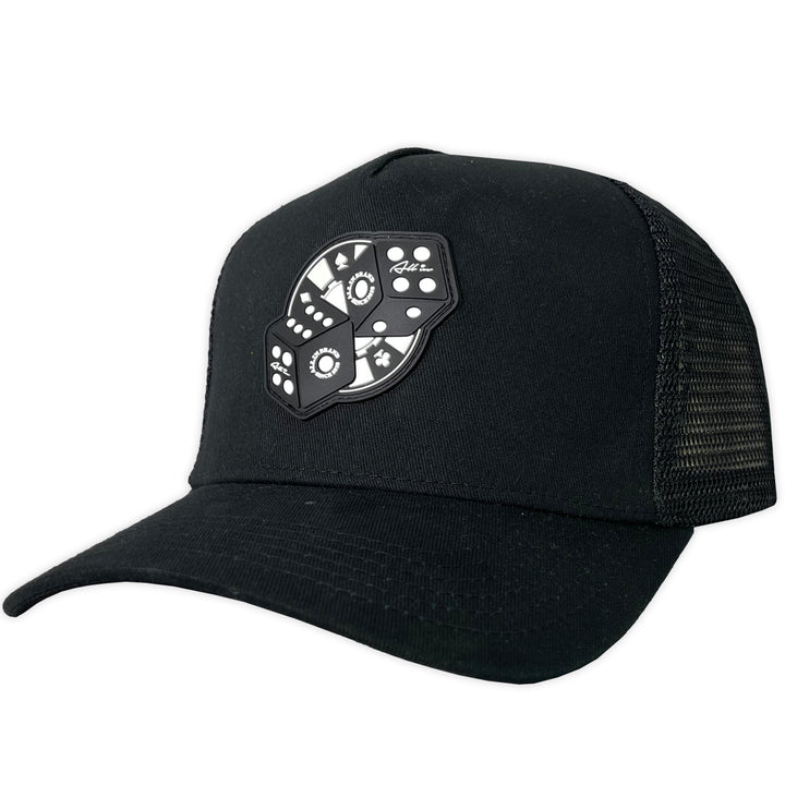 GORRA ALL IN BRAND DADOS NEGRA TRUCKER