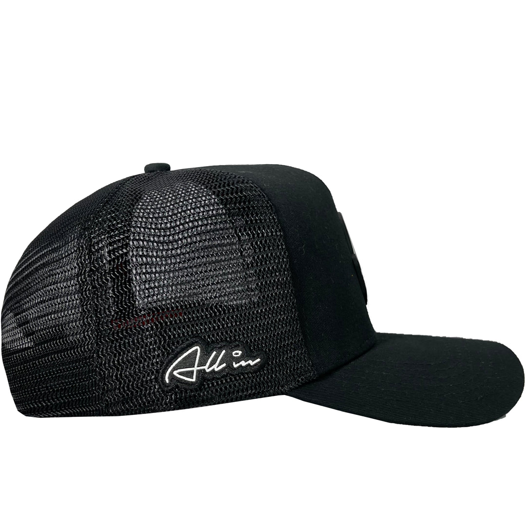 GORRA ALL IN BRAND DADOS NEGRA TRUCKER