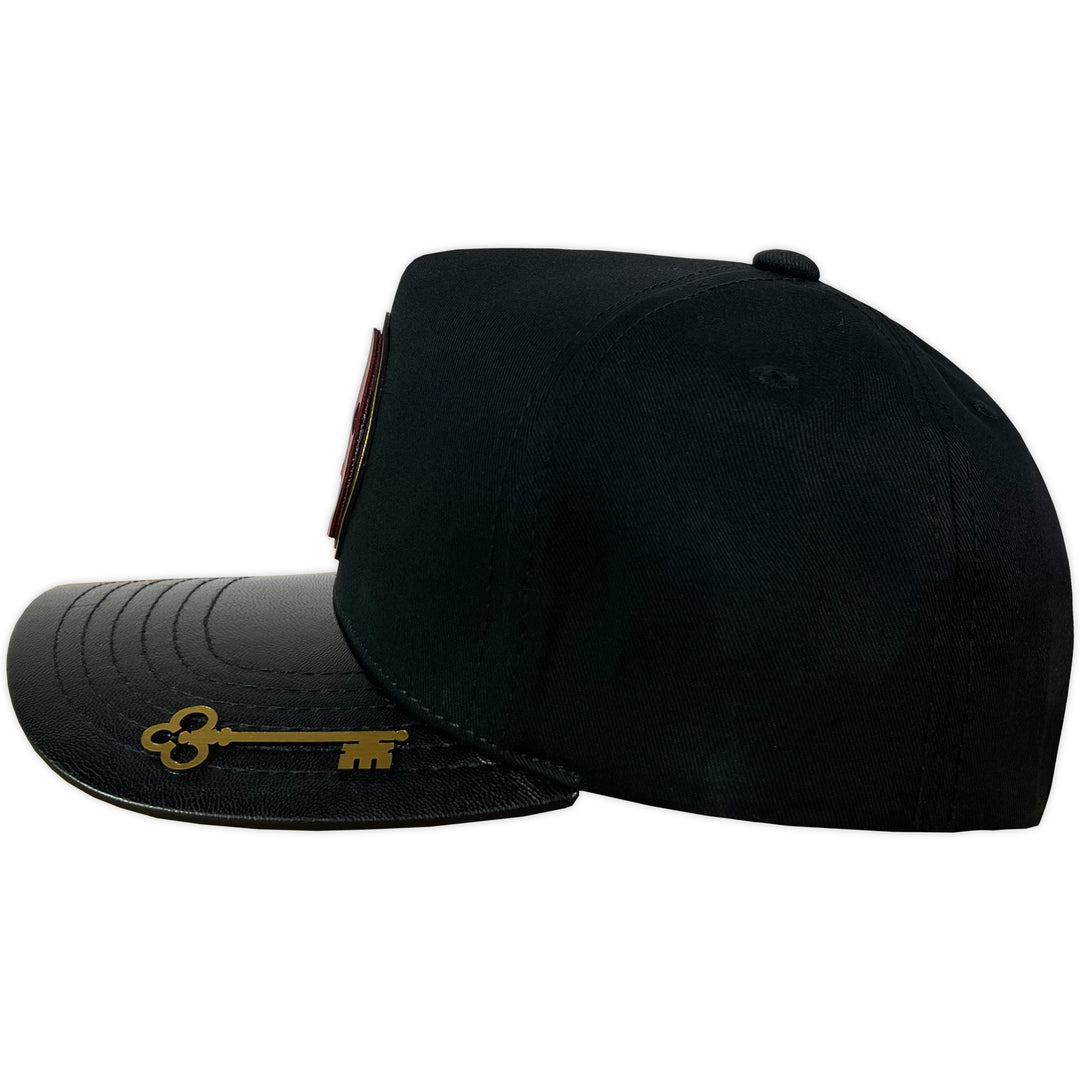 Gorra Vago Style Elegua Black/Black Under Suede Curva Piel