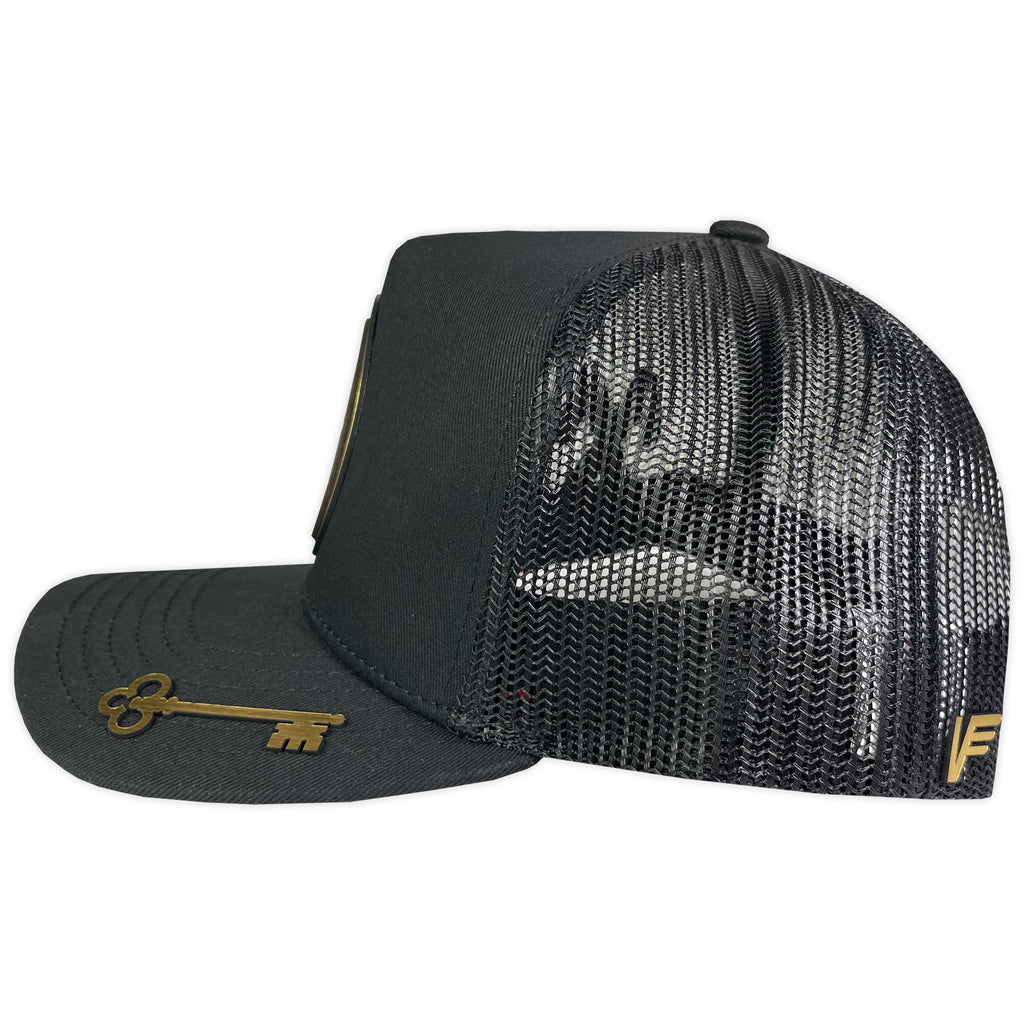 GORRA VAGO STYLE ELEGUA BLACK/RED UNDER CURVA MALLA