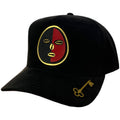 Gorra Vago Style Elegua Black/Red Under Suede Curva de Gamuza