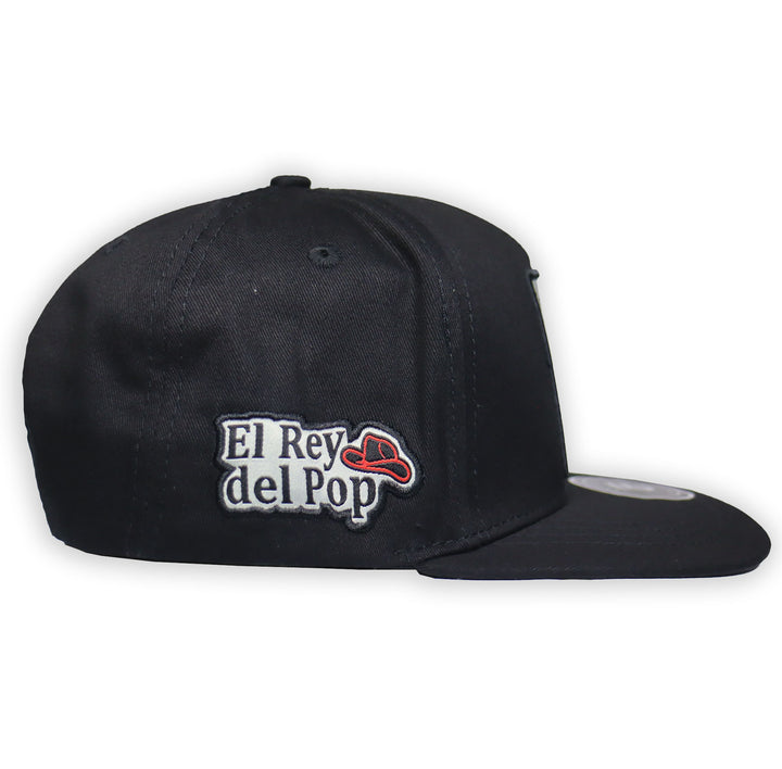 GORRA LA OFFICE EL REY DEL POP NEGRA PLANA