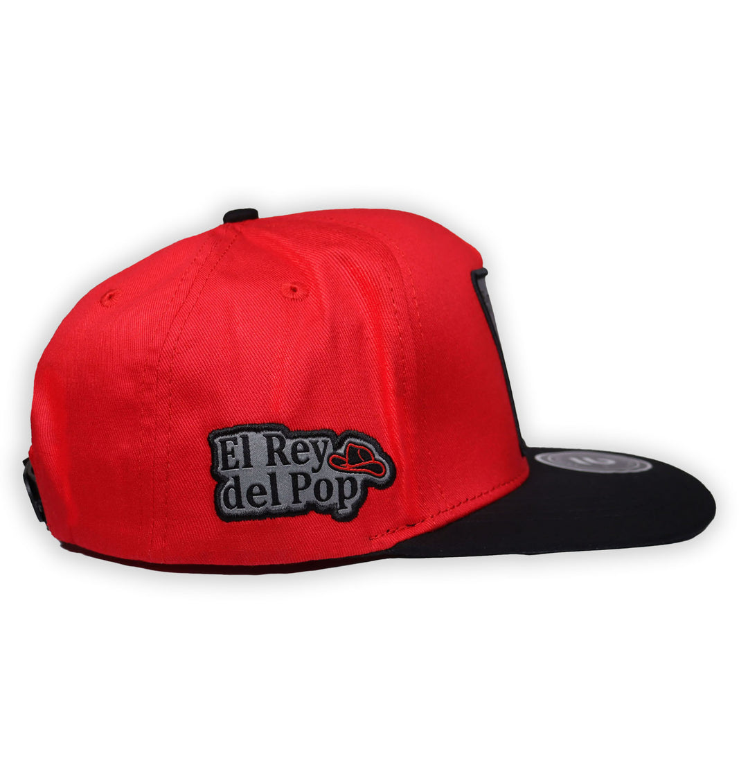 GORRA LA OFFICE EL REY DEL POP ROJA PLANA