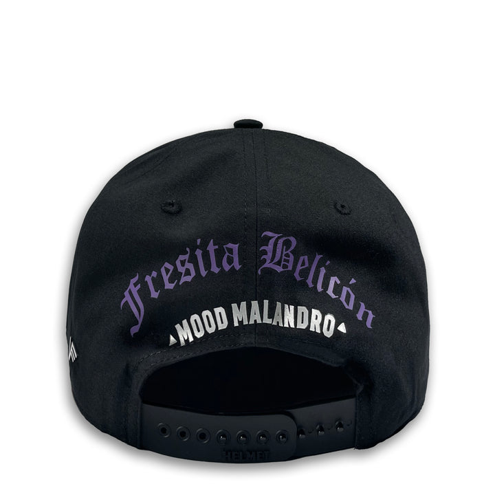 GORRA VAGO STYLE BLACK FRESA BELICON CURVA PIEL DE DURAZNO NEGRA