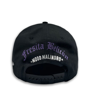 GORRA VAGO STYLE BLACK FRESA BELICON CURVA PIEL DE DURAZNO NEGRA