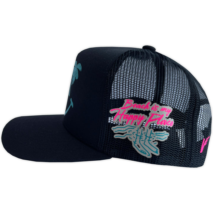 Gorra Vago Style HAPPY PLACE CURVA MALLA BLACK