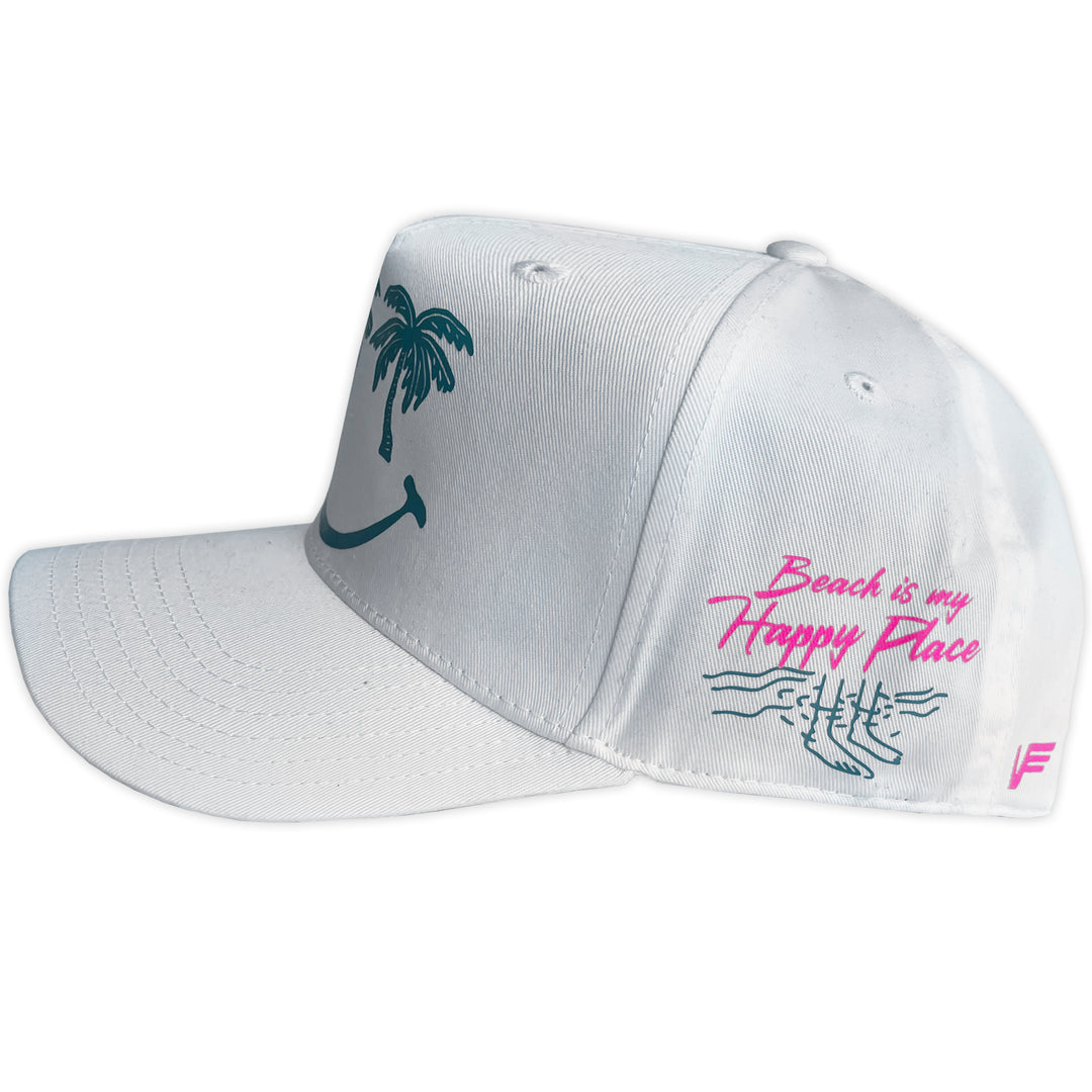 Gorra Vago Style HAPPY PLACE CURVA MALLA WHITE