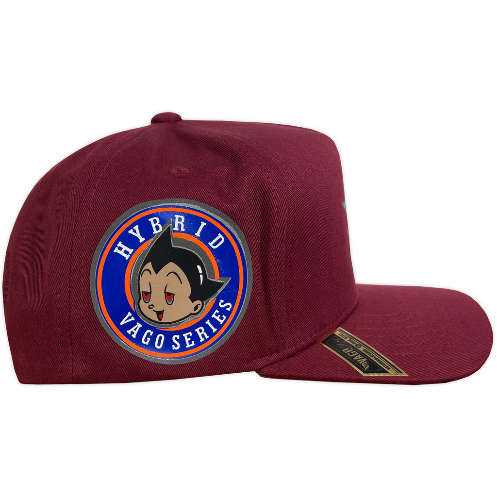 Gorra Vago Style Hibrida Burbundy/ Yellow Under Curva