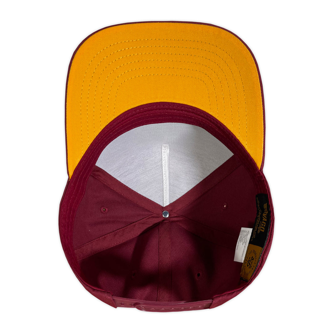 Gorra Vago Style Hibrida Burbundy/ Yellow Under Curva