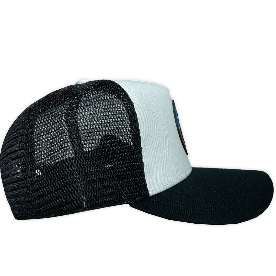 GORRA TODO EN MARCA HORIZONTE ARTIFICIAL B&amp;W VISERA NEGRA