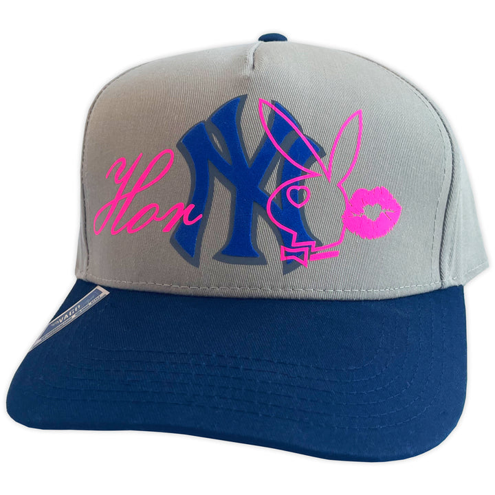 Gorra Vago Style HORNY BEIGE VISERA AZUL CURVA