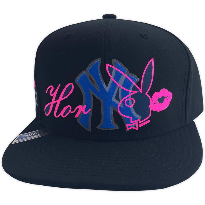 Gorra Vago Style HORNY BLACK PLANA PIEL DE DURAZNO