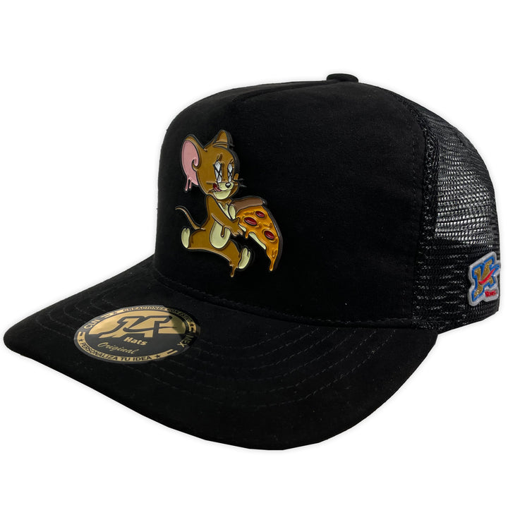 Gorra ja hats jerry negra gamuza trucker