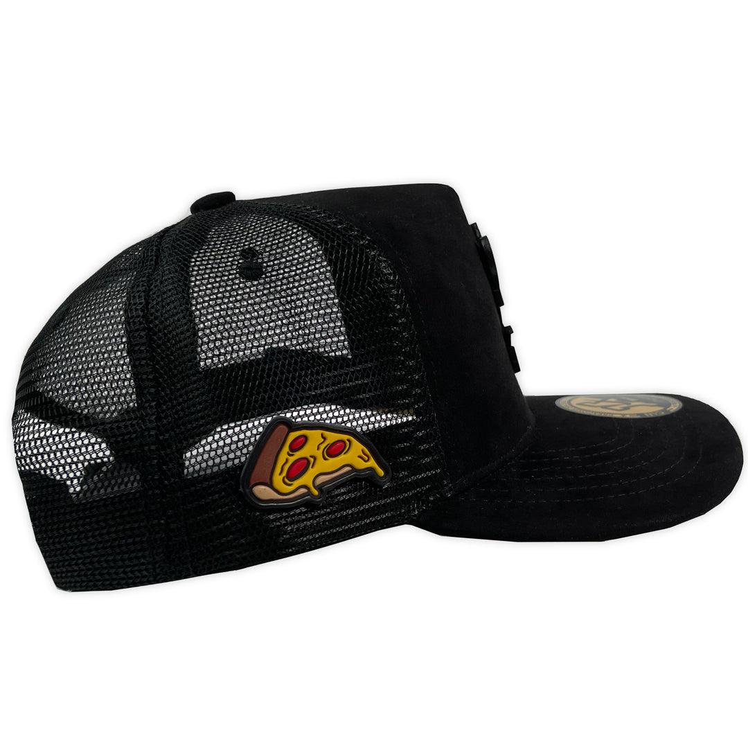 Gorra ja hats jerry negra gamuza trucker