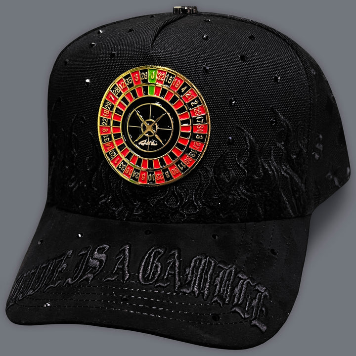 GORRA ALL IN BRAND KING OF GAMBLING BLACK