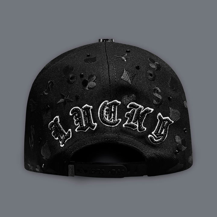 GORRA ALL IN BRAND KING OF GAMBLING BLACK