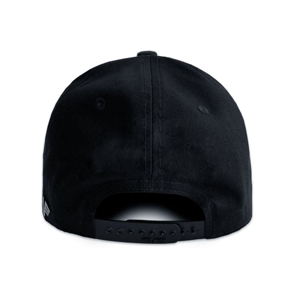 GORRA VAGO STYLE LA SERIES CURVA PIEL DE DURAZNO NEGRA.