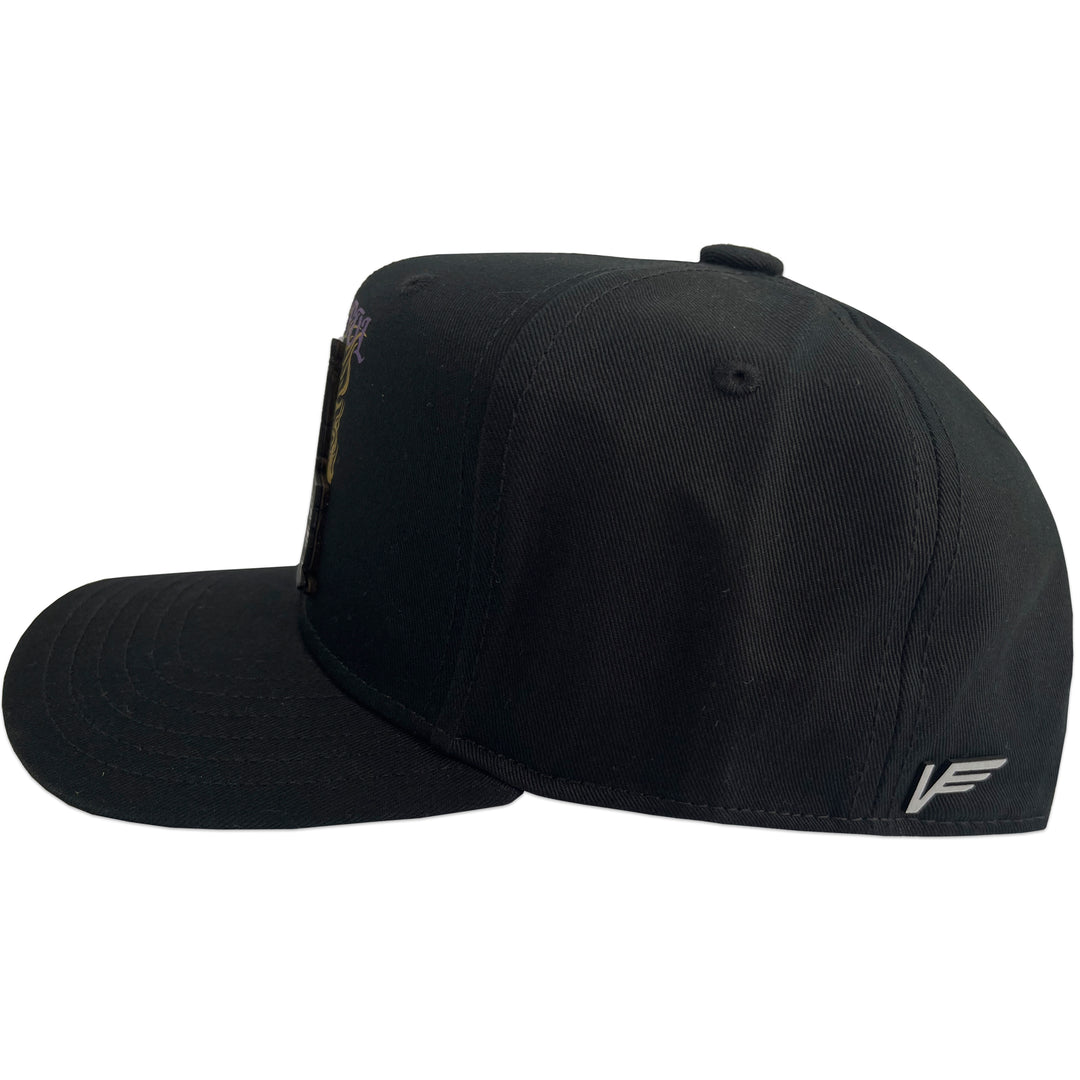 Gorra Vago Style La Pipol Negra Gabardina Curva