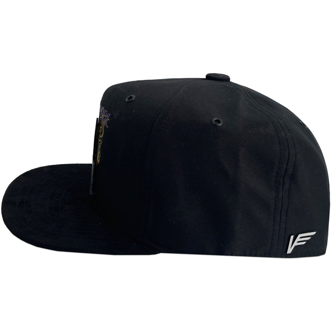 Gorra Vago Style La Pipol Negra Piel De Durazno Plana