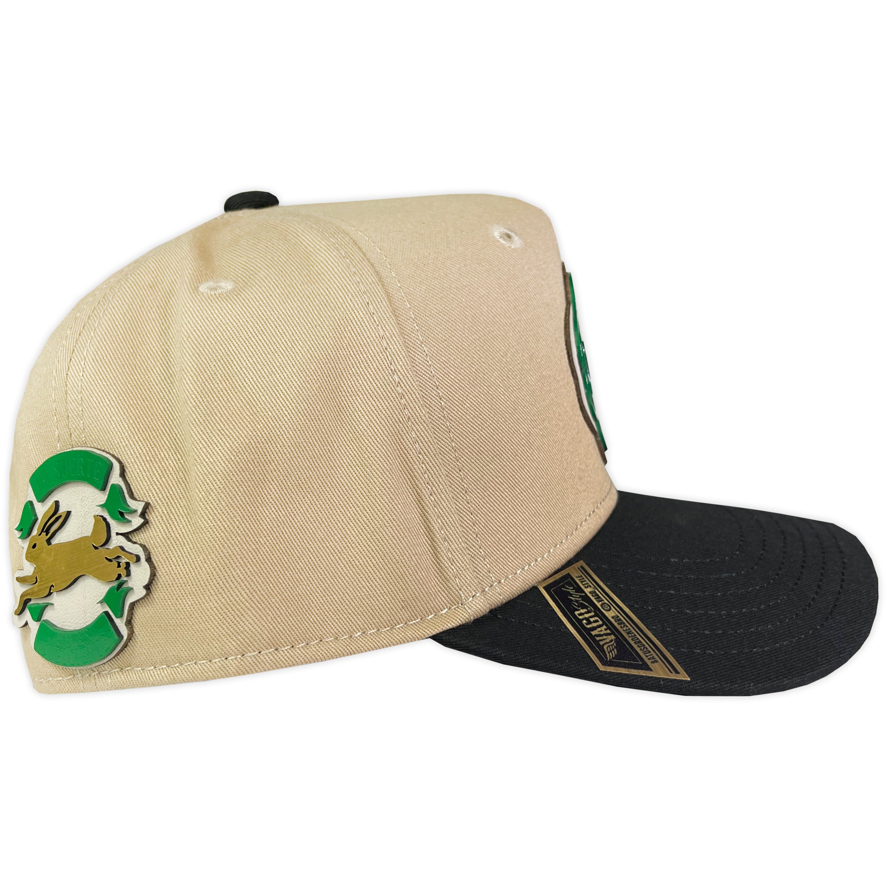 GORRA VAGO STYLE LUCKY 1.0 NAT KHAKI/BLACK TELA NO HAY EXISTENCIA FISICA