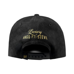 GORRA VAGO STYLE LUXURY BLACK FULL SUED GAMUZA CURVA