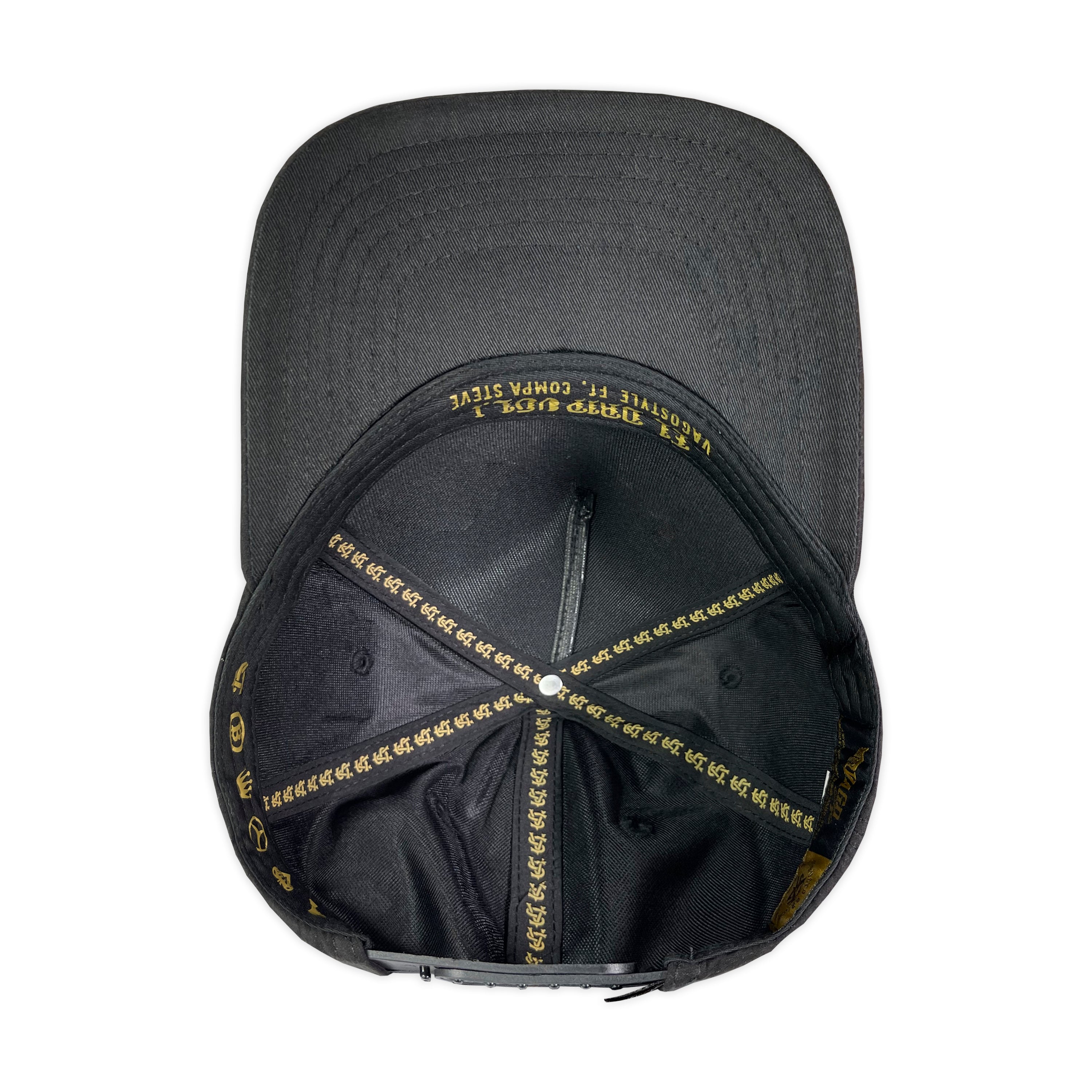 GORRA VAGO STYLE LUXURY BLACK FULL SUED GAMUZA CURVA
