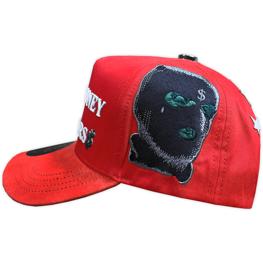 Gorra MVC MAKE MONEY NOT WARS RED VISERA CURVA