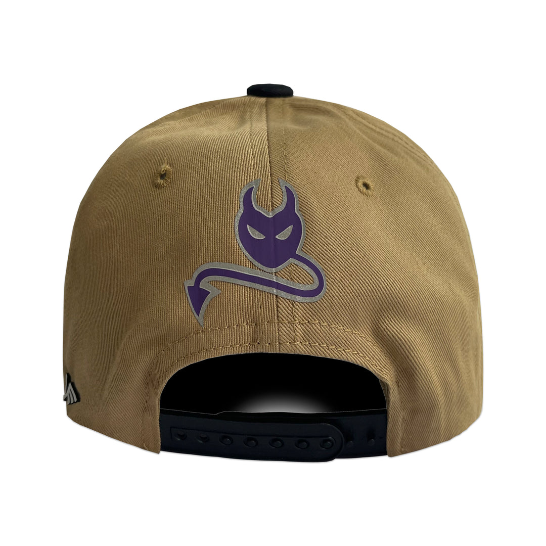 Gorra Vago Style Mala Influencia Beige Gabardina Curva